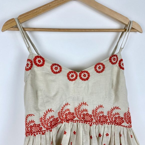 Anthropologie Lithe Linen Sandalwood Blouse Beige - Picture 5 of 11